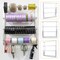 Ribbon Holder Ribbon Storage Dispenser Rack Wall Mounted Ribbon Organizer 4 Rods